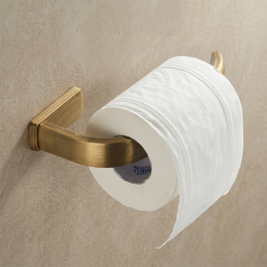 Porte-papier toilette mural - Laiton brossé MaisonBrass