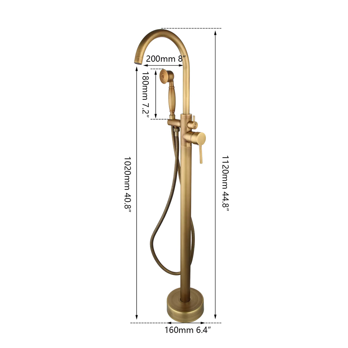 Mitigeur îlot pour baignoire MaisonBrass