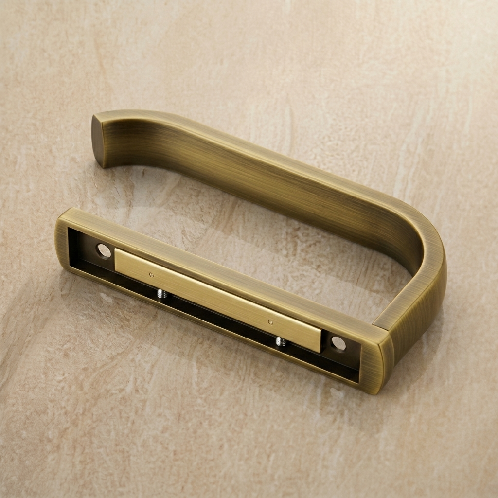 Porte-papier toilette mural - Laiton brossé MaisonBrass