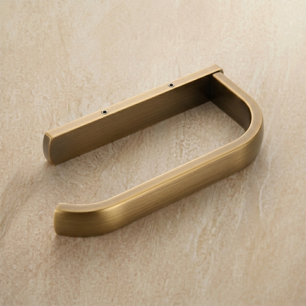 Porte-papier toilette mural - Laiton brossé MaisonBrass