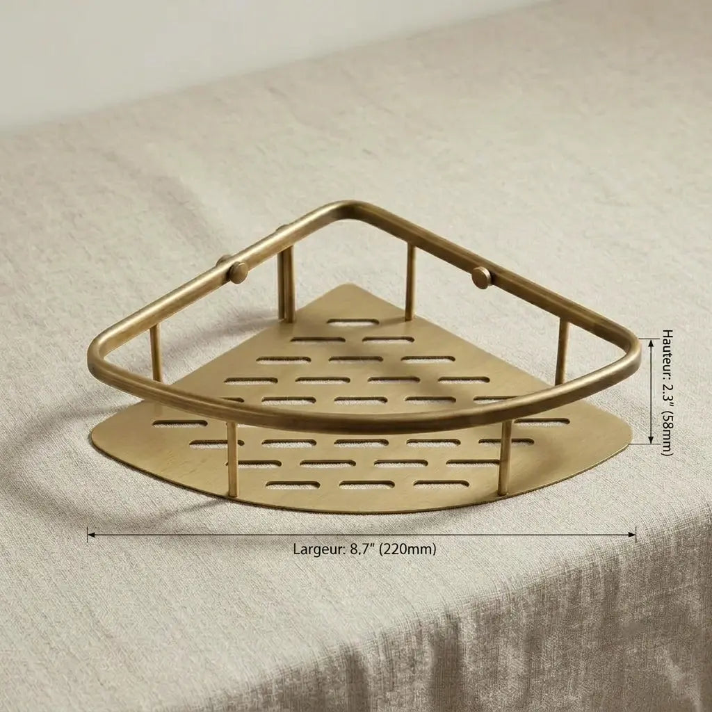 Étagère de douche - Laiton brossé MaisonBrass