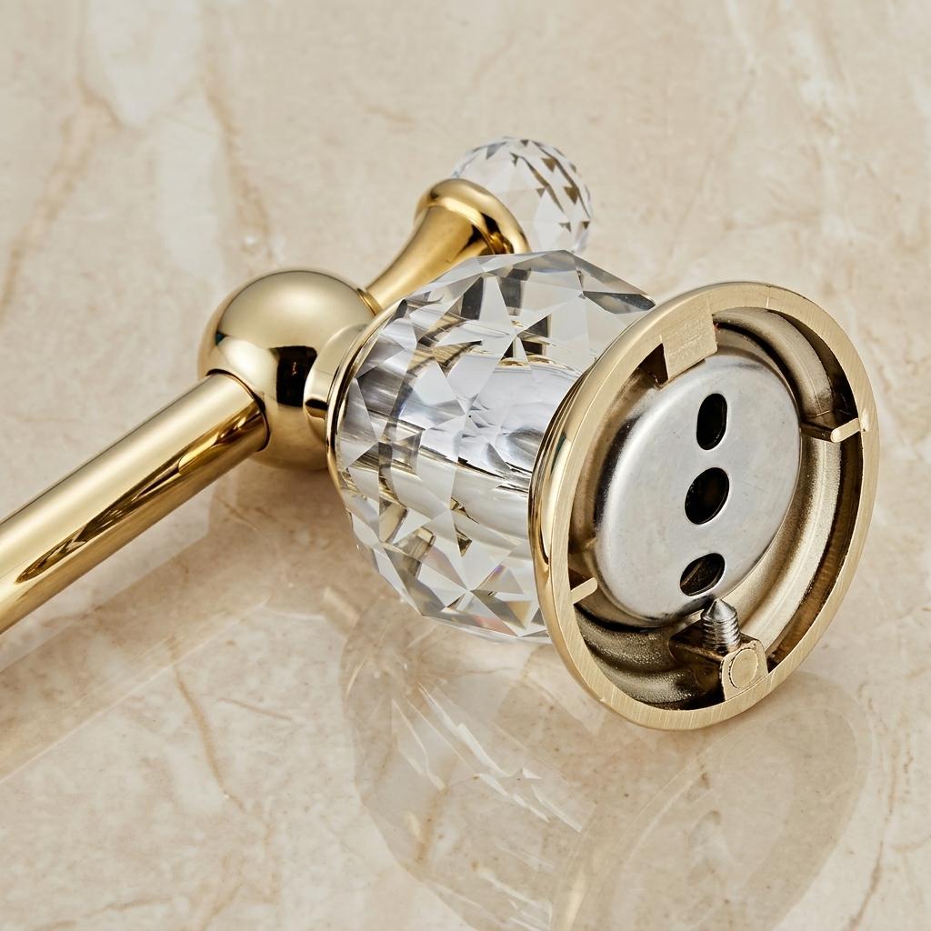 Porte-papier toilette mural - Acier inoxydable & effet cristal MaisonBrass