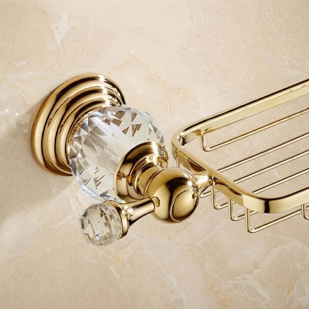 Porte-savon mural - Acier inoxydable poli & effet cristal MaisonBrass