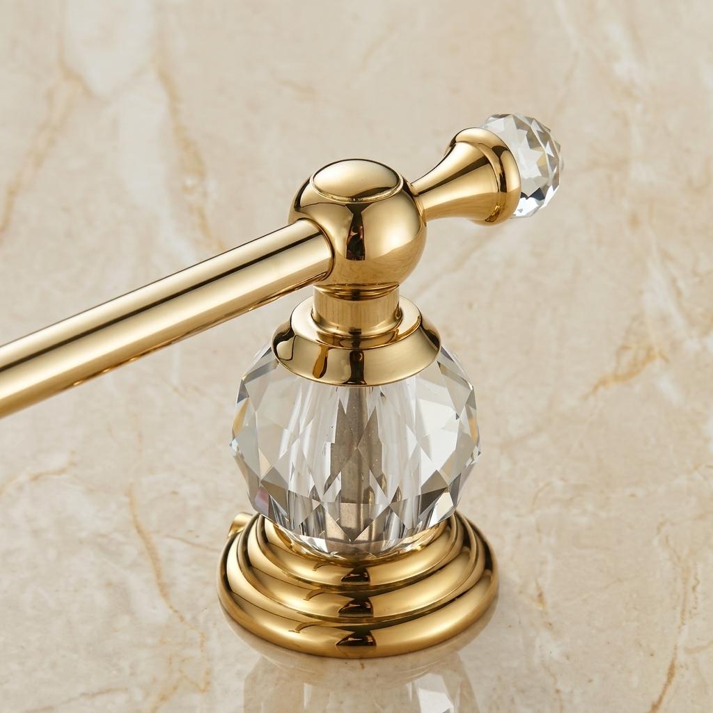 Porte-papier toilette mural - Acier inoxydable & effet cristal MaisonBrass