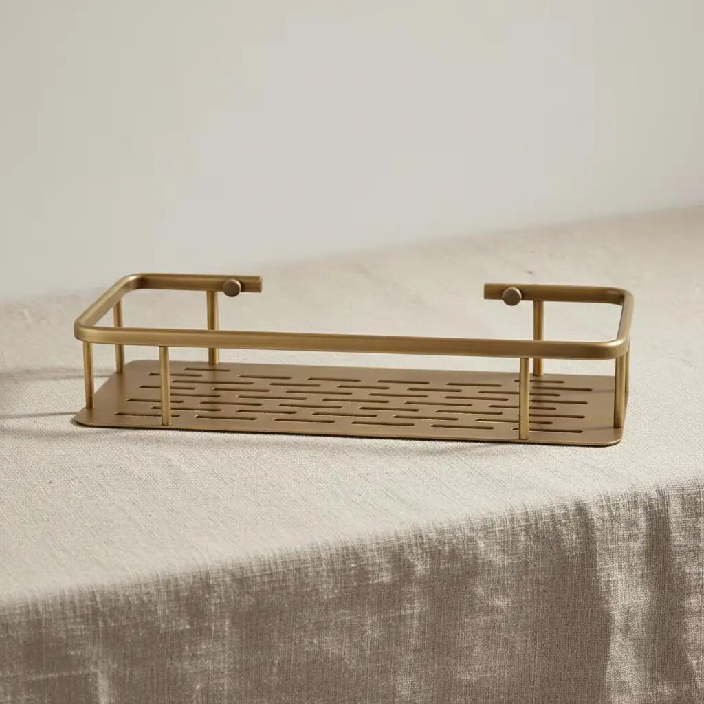 Étagère de douche - Laiton brossé MaisonBrass