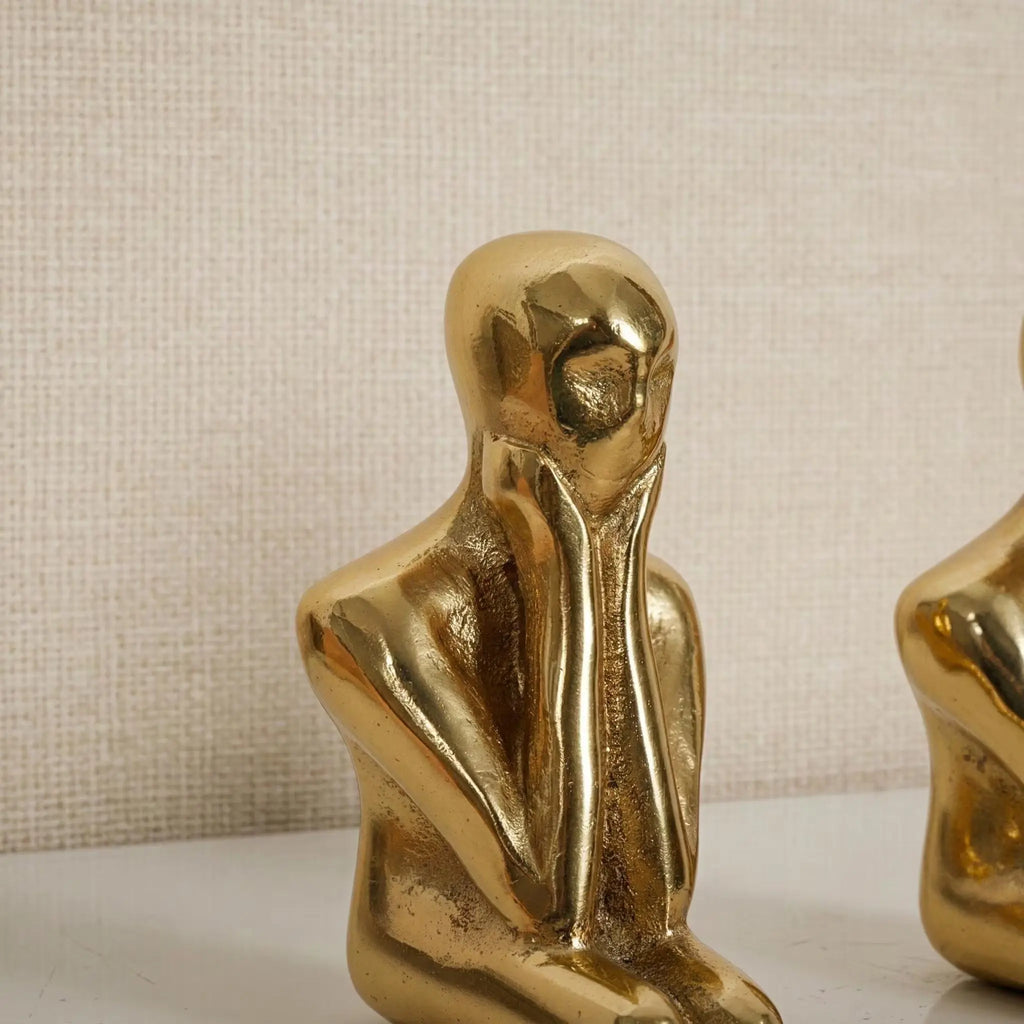 Thinker — Poignée sculpturale "Le Penseur" en laiton MaisonBrass