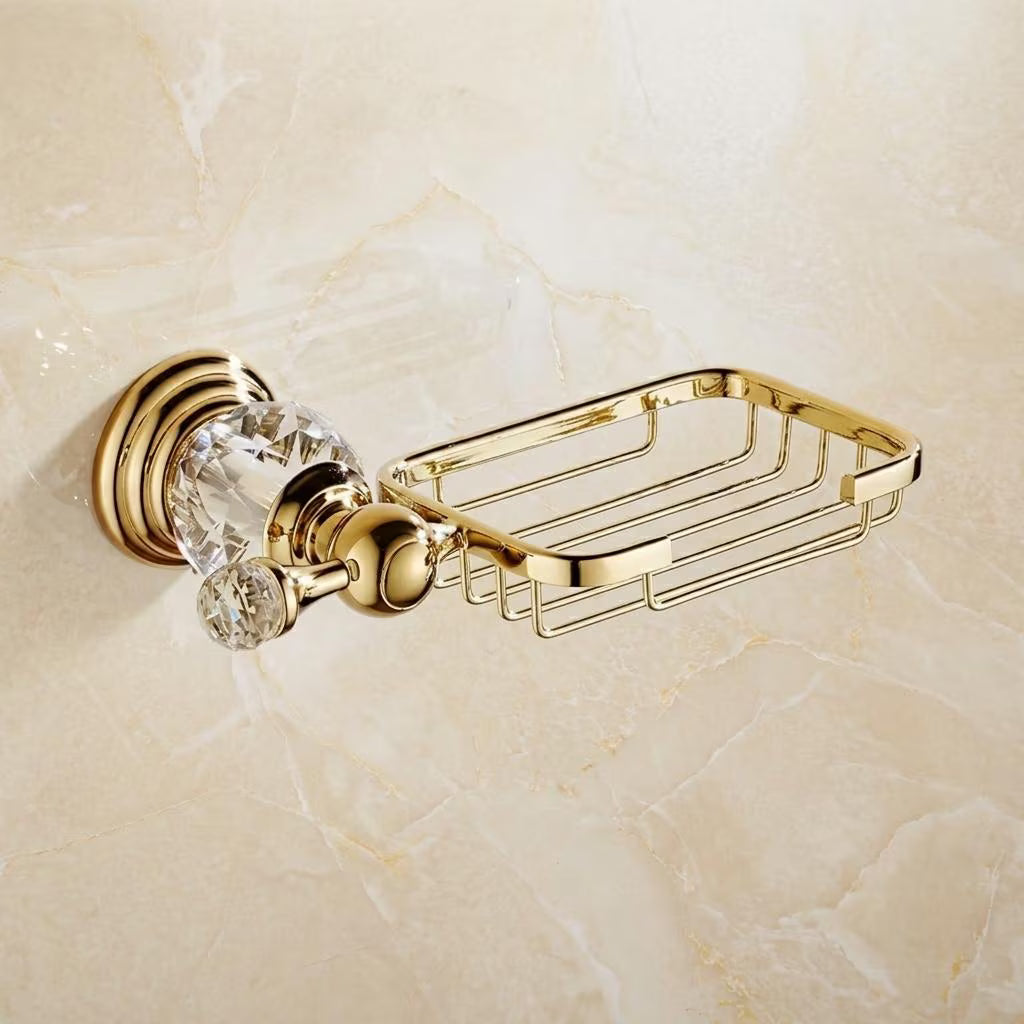 Porte-savon mural - Acier inoxydable poli & effet cristal MaisonBrass