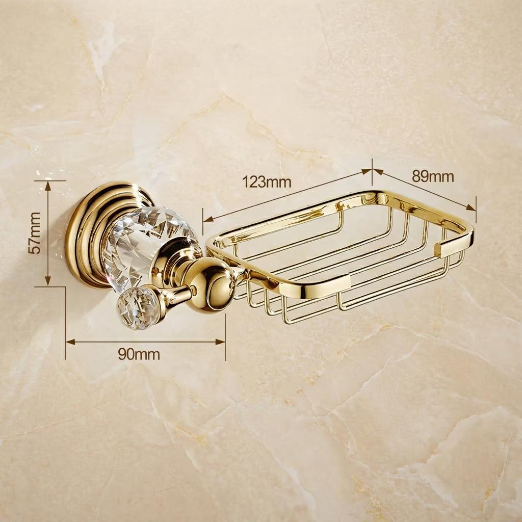 Porte-savon mural - Acier inoxydable poli & effet cristal MaisonBrass