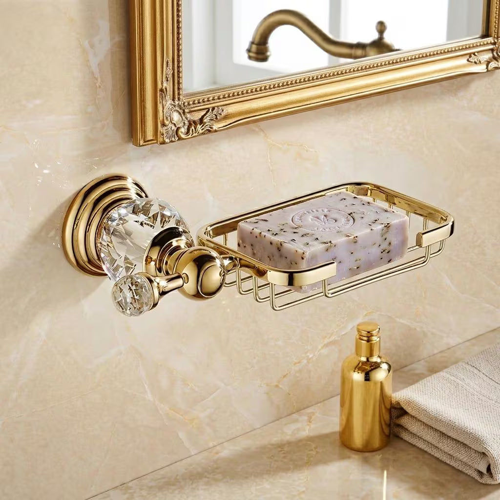 Porte-savon mural - Acier inoxydable poli & effet cristal MaisonBrass