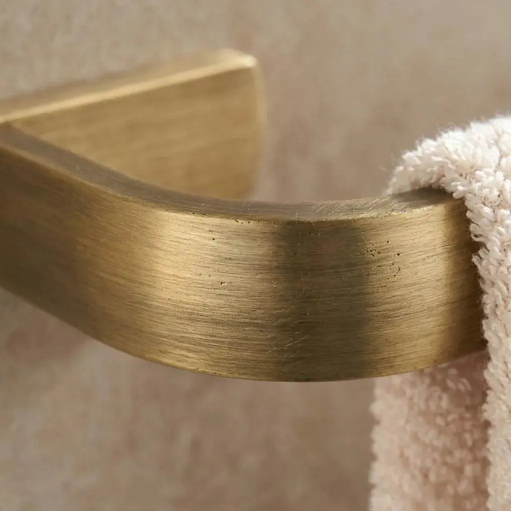 Porte-serviette mural - Laiton brossé MaisonBrass
