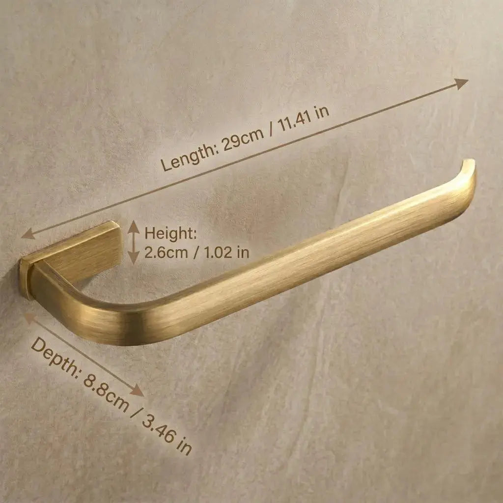 Porte-serviette mural - Laiton brossé MaisonBrass