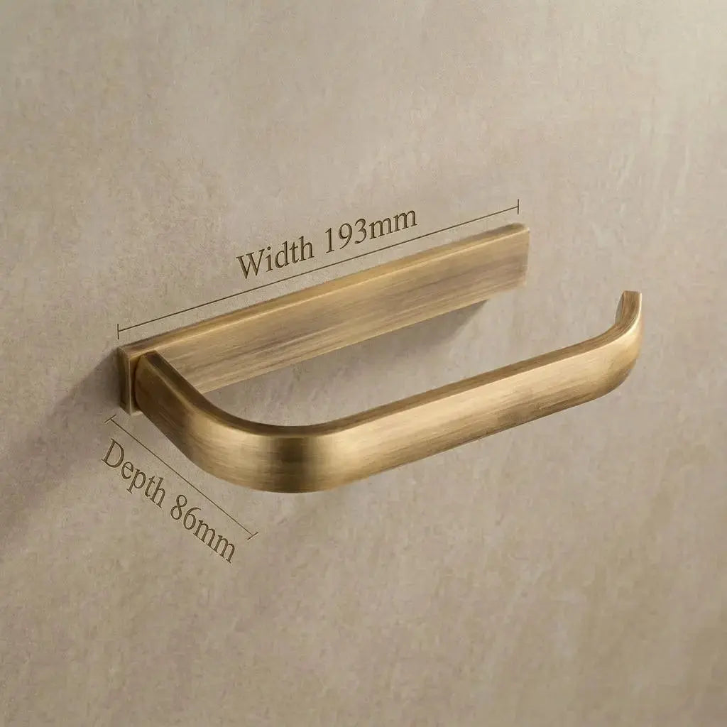 Porte-papier toilette mural - Laiton brossé MaisonBrass