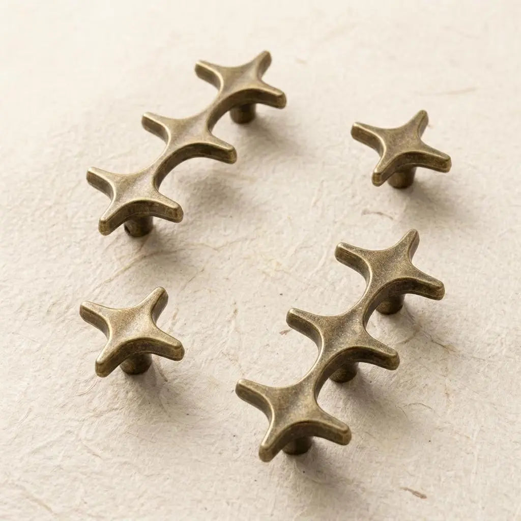 Mercure — Poignée stellaire en laiton massif MaisonBrass