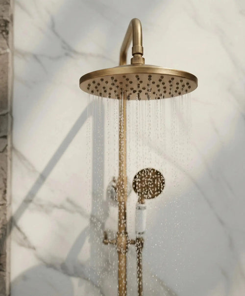 Pompéi – Colonne de douche, effet pluie en fonctionnement – MaisonBrass